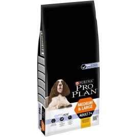 Сухой корм Purina Pro Plan Medium & Large Adult 7+ для взрослых собак средних и крупных пород старше 7 лет с курицей и рисом - 14 кг