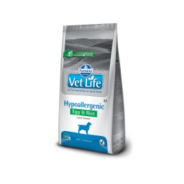 Farmina Vet Life Dog Hypoallergenic Egg & Rice ветеринарный корм с куриным яйцом и рисом для взрослых собак с пищевой аллергией - 12 кг