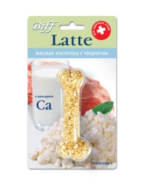 Titbit косточка Latte с творогом st. 1