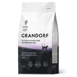 Сухой корм Grandorf Veterinary Hypoallergeniс для кошек при пищевой непереносимости, 2 кг