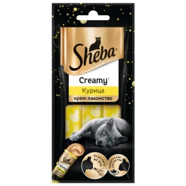 Sheba крем-лакомство для кошек с курицей - 3 шт 12 г