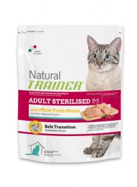 TRAINER Natural Adult cat Sterilised White Fresh Meats dry 1.5 кг