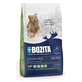 Bozita Grain Free Elk 26/16 сухой корм беззерновой для взрослых собак с нормальным уровнем активности с лосем - 1,1 кг