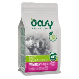 Oasy Dry Dog OAP Adult Medium/Large сухой корм для взрослых собак средних пород с диким кабаном