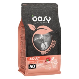 Oasy Dry Dog Grain Free Adult Small сухой беззерновой корм для взрослых собак мелких пород с индейкой - 800 г