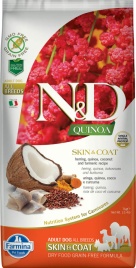 Farmina N&D Dog Grain Free quinoa skin & coat herring корм для собак здоровая кожа и шерсть с сельдью и киноа - 7 кг