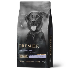 Сухой корм Premier Dog Adult Medium Salmon & Turkey для собак средних пород, с лососем и индейкой, 10 кг