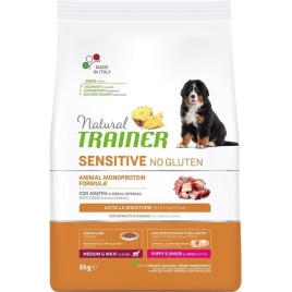 Trainer Natural Sensitive No Gluten Puppy & Junior сухой корм для щенков мелких пород с уткой - 3 кг