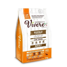 Vivere Maxi Adult сухой корм для взрослых собак крупных пород со вкусом буйвола - 3 кг