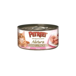 Влажный корм Petreet для взрослых кошек с кусочками тихоокеанского тунца в рыбном бульоне - 70 г