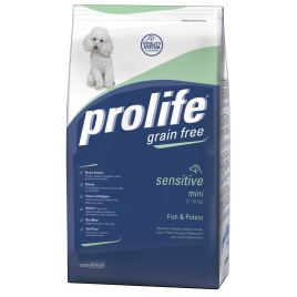 Prolife Dog Adult Mini Sensitive беззерновой сухой корм для гиперчувствительных собак мелких пород с рыбой и картофелем - 600 г