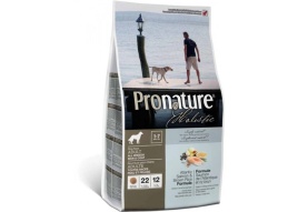 ProNature Атлантический лосось и коричневый рис для взрослых собак всех пород - 13.6 кг