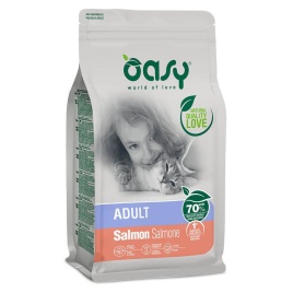 Oasy Dry Cat сухой корм для кошек с лососем - 300 г