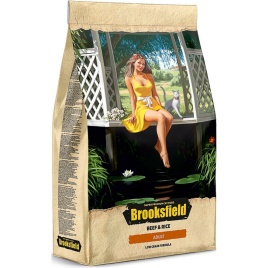 Сухой корм Brooksfield Adult Cat для взрослых кошек с говядиной и рисом - 400 г