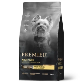 Сухой корм Premier Dog Adult Mini Turkey для собак мелких пород, с индейкой, 1 кг