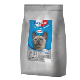 MonAmi сухой корм для взрослых кошек любых пород с нормальной физической активностью с мясом говядины - 10 кг
