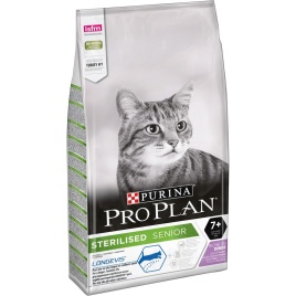 Сухой корм Pro Plan Cat Senior 7+ Sterilised для стерилизованных кошек старше 7 лет с индейкой10 кг