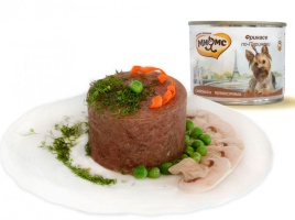 Мнямс консервы Фрикасе по-Парижски (индейка c пряностями) для собак - 200 г