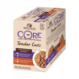 Влажный корм Wellness Core для кошек с нежными кусочками индейки в паучах - 85 г