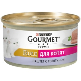 Влажный корм Gourmet Gold для котят с телятиной - 85 г