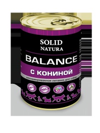 Solid Natura Balance консервы для собак, конина - 340 г