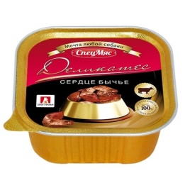 Влажный корм Зоогурман для взрослых собак всех пород с бычьим сердцем - 150 г