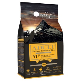 Black Olympus Adult Medium Chicken & Brown Rice сухой корм для собак средних пород со свежей курицей и коричневым рисом - 12 кг