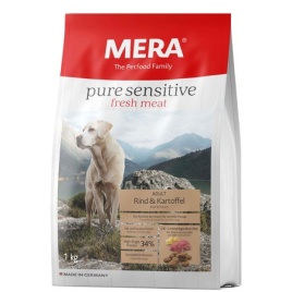 Mera Pure Sensitive Adult Rind & Kartoffel High Protein сухой корм для взрослых собак с говядиной и картофелем - 1 кг