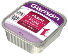 Gemon cat для кошек паштет с говядиной 100 г