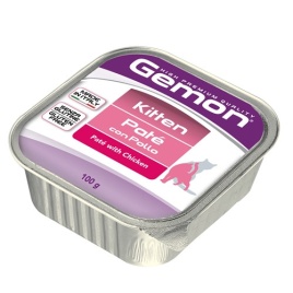 Gemon cat для котят паштет с курицей 100 г