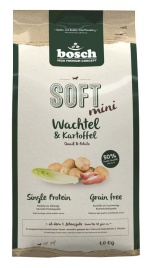 Bosch Soft Mini полувлажный корм для собак с перепелкой и картофелем - 1 кг