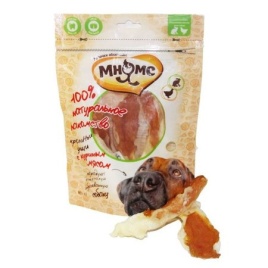 Мнямс лакомство Кроличьи уши с куриным мясом для собак - 80 г