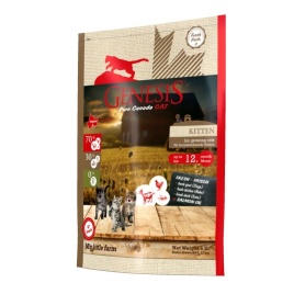 Genesis Pure Canada My Little Farm Kitten для котят, беременных и кормящих взрослых кошек с уткой, козой и курицей - 2.268 кг