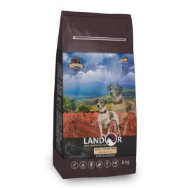 Landor Adult Grain Free Lamb & Potato сухой корм для собак всех пород с ягенком и бататом - 3 кг