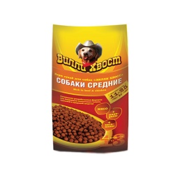 Вилли Хвост сухой корм для собак средних пород - 13 кг