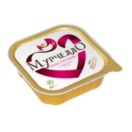 Мурчелло влажный корм для кошек бефстроганов в сливочном соусе 100 г