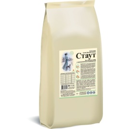 Стаут сухой корм для взрослых собак всех пород с чувствительным пищеварением с мясом и злаками - 15 кг