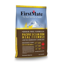 FirstMate Pacific Ocean Fish Meal Endurance/Puppy сухой беззерновой корм для щенков и взрослых собак с высокой активностью с рыбой - 13 кг
