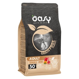 Oasy Dry Dog Grain Free Adult Small сухой беззерновой корм для взрослых собак мелких пород с ягненком - 800 г