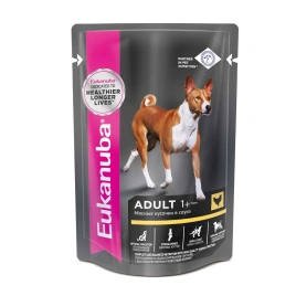 Влажный корм Eukanuba Adult для взрослых собак с курицей, 0.1 кг