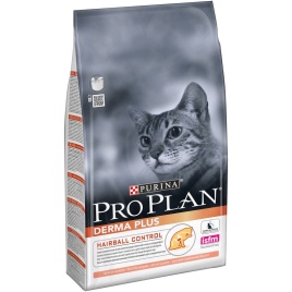 Сухой корм Purina Pro Plan Cat Derma Plus для взрослых кошек с чувствительной кожей с лососем - 1,5 кг