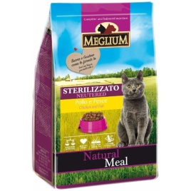 Meglium Neutered для стерилизованных кошек с курицей и рыбой - 3 кг