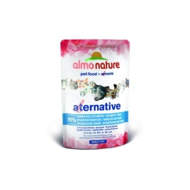 Almo Nature Alternative Adult Cat Atlantic Tuna паучи для взрослых кошек с атлантическим тунцом и 91% мяса - 55 г