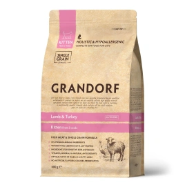 Сухой корм Grandorf Lamb & Turkey Kitten Ягненок с индейкой для котят, 400 г