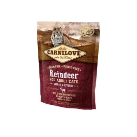 Carnilove Reindeer for Adult Cats Energy & Outdoor сухой корм для активных кошек с северным оленем - 400 г