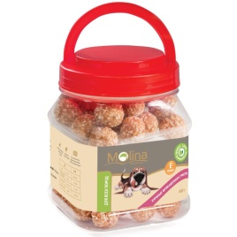 Molina лакомство для собак Куриные фрикадельки с рисом - 400 г