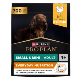 Сухой корм PRO PLAN Chicken для взрослых собак мелких и карликовых пород, с высоким содержанием курицы, 700 г