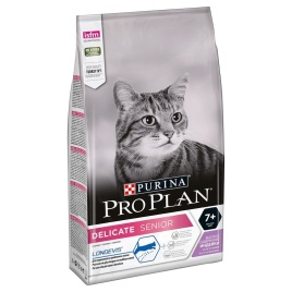 Сухой корм Purina Pro Plan Delicate Senior для кошек старше 7 лет с чувствительным пищеварением с индейкой - 1,5 кг