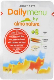 Almo Nature Daily Menu Adult Cat Chicken & Beef паучи для взрослых кошек с курицей и говядиной - 70 г