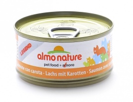 Almo Nature Legend Adult Cat Salmon&Carrot консервы с лососем и морковью в бульоне для взрослых кошек - 70 г